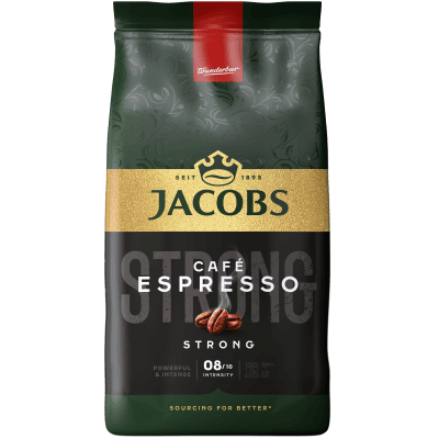 Кафе Jacobs еспресо стронг зърна 1кг