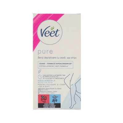 Депил.ленти за тяло Veet Хипо. 20бр