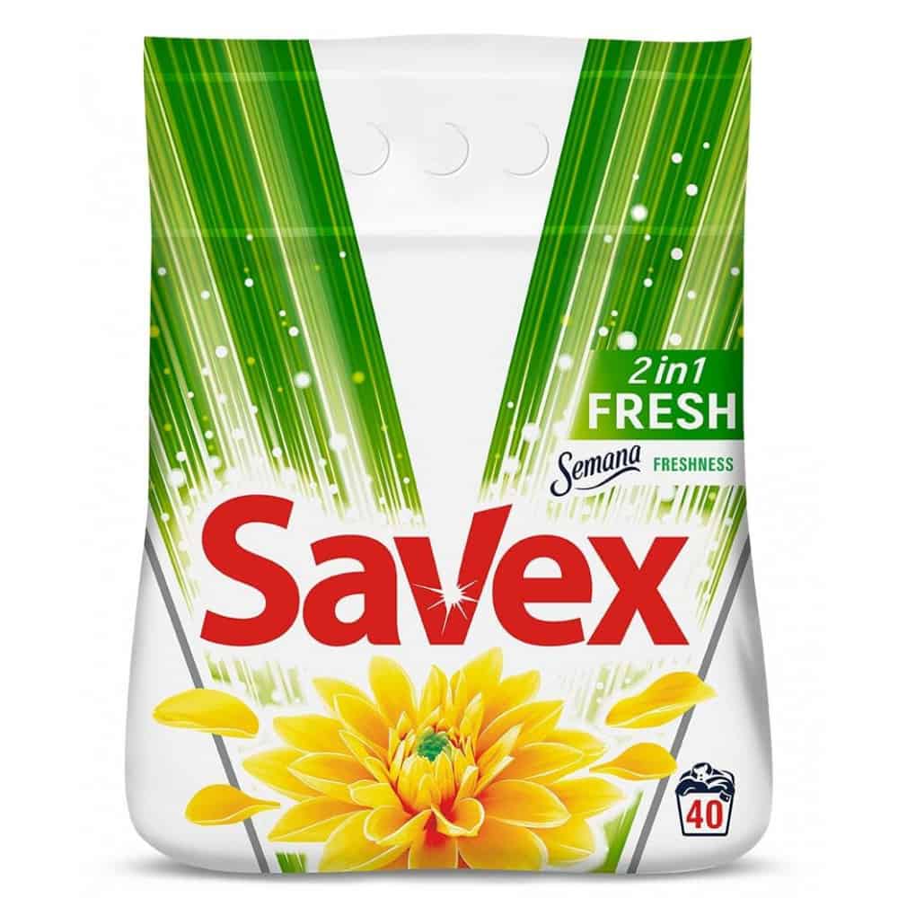 Прах Savex 2в1 Fresh 4кг / 40 пранета