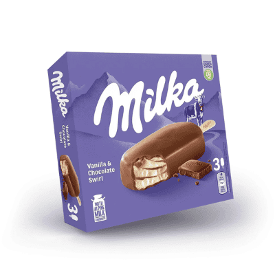 Сладолед Milka с ванилия 3х90гр