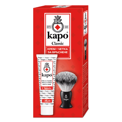 К-т каро крем бръснене+четка