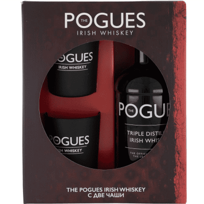 Уиски Pogues 0.7л + 2 чаши