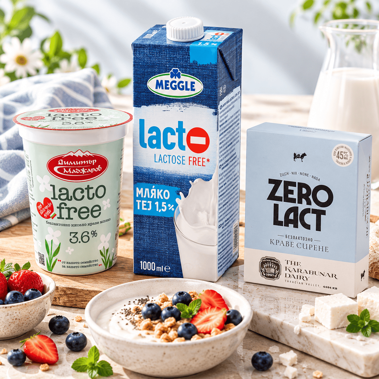 Продукти без лактоза
