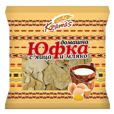 Домашна юфка Крамас с яйца и мляко 200гр
