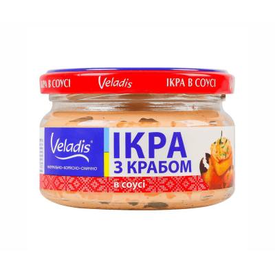 Хайвер с краб в сос 160гр веладис