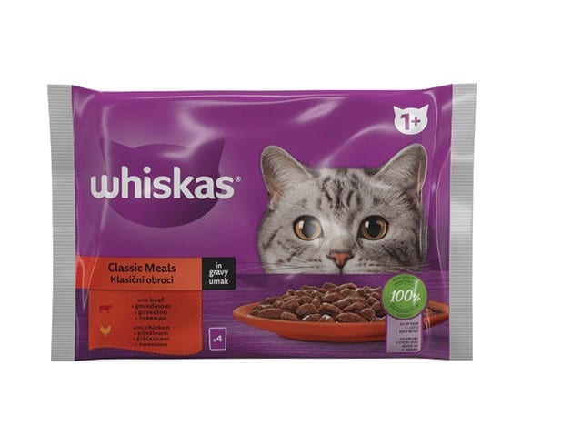 Храна Whiskas Pouch месни ястия 4х85гр