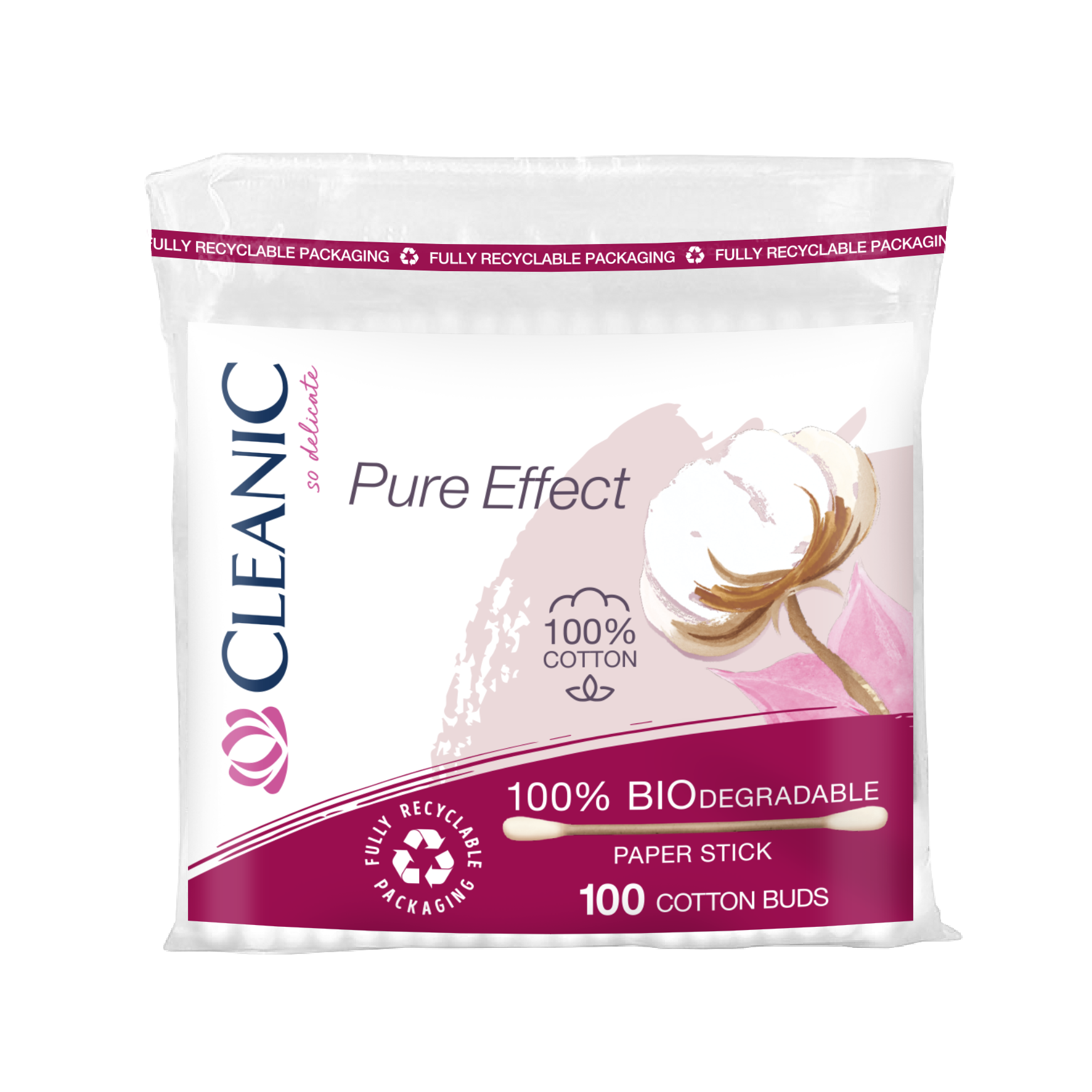 Клеч.за уши Cleanic Pure Effect 100бр