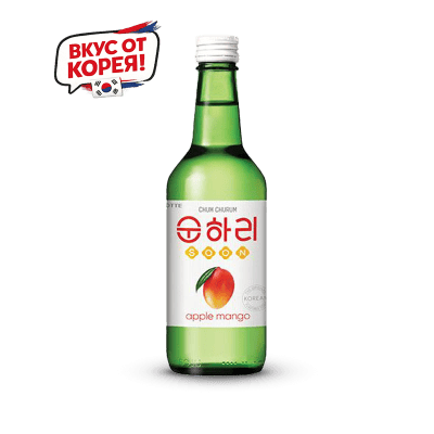Соджу ябълка и манго chum churum 350мл