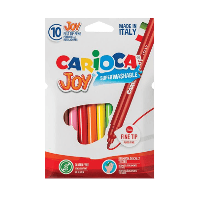 Флумастери Carioca суперизмиваеми 10цв.