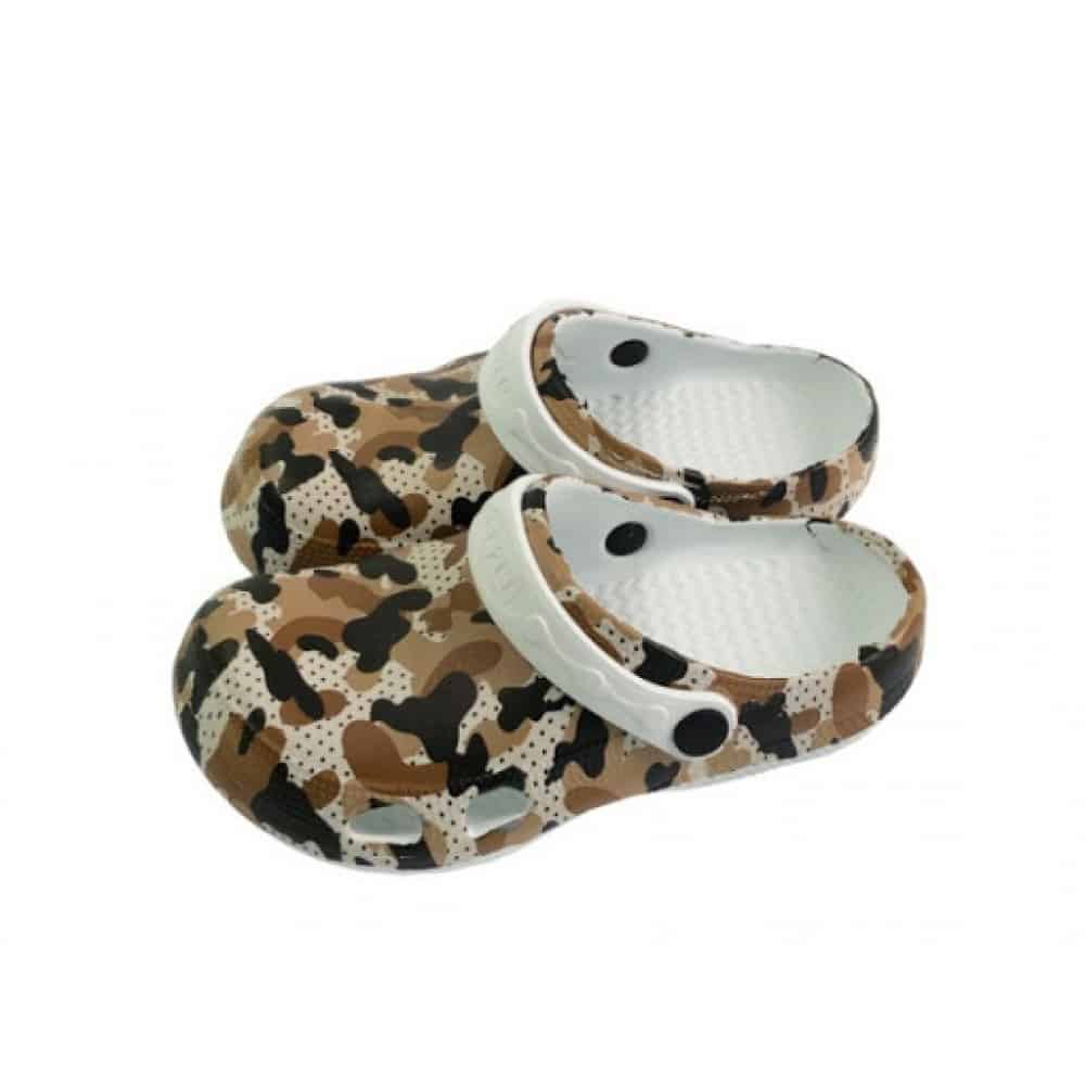 Чехли детски сабо кафяво 33-35 размер