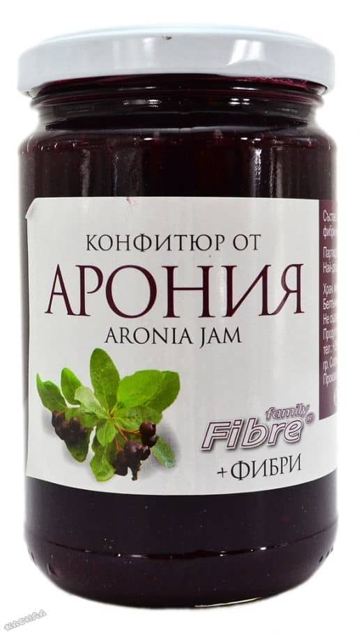 Конфитюр от арония с фибри 340 гр.