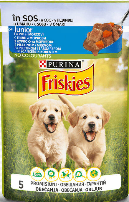 Храна Friskies джун. пиле и моркови 100гр