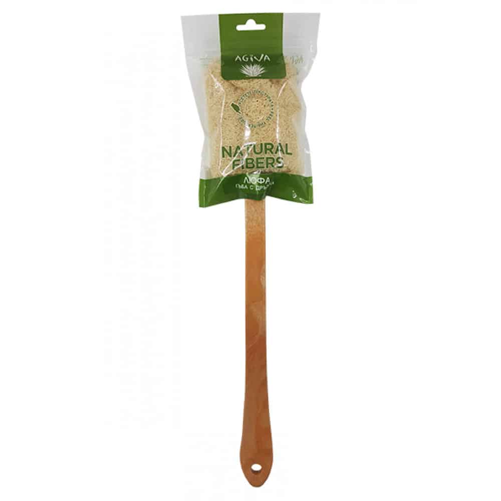 Гъба от лофа с дървена дръжка Agiva