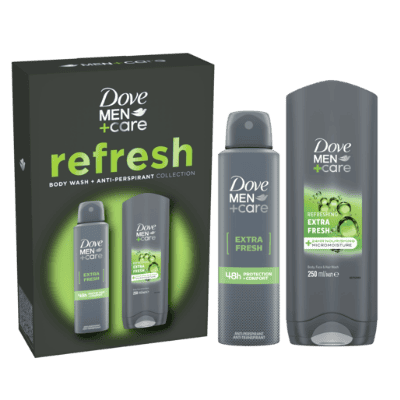 Комплект Dove Men Fresh део спрей+душ гел