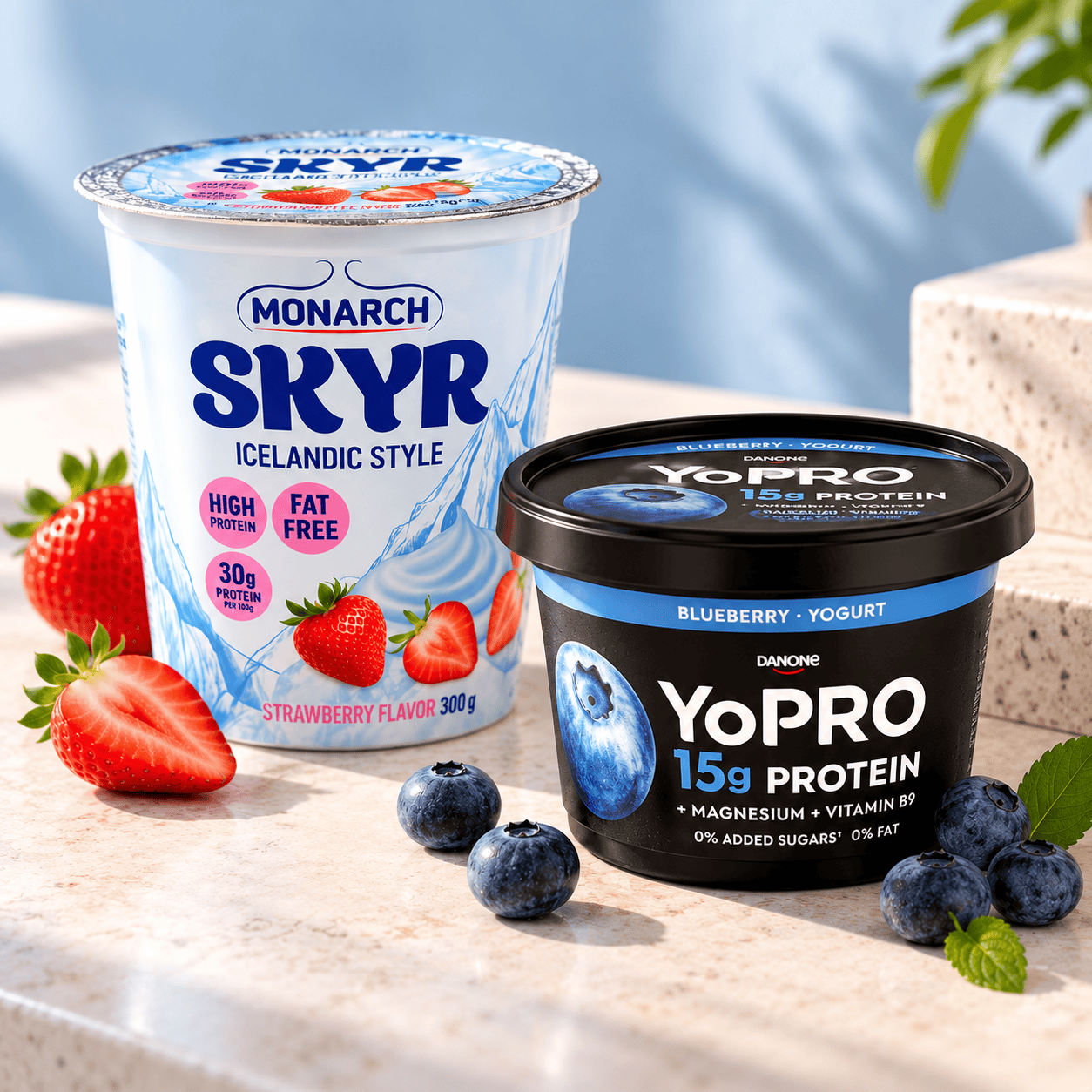 Млечни продукти с протеин &ndash; Monarch Skyr и Danone YoPRO