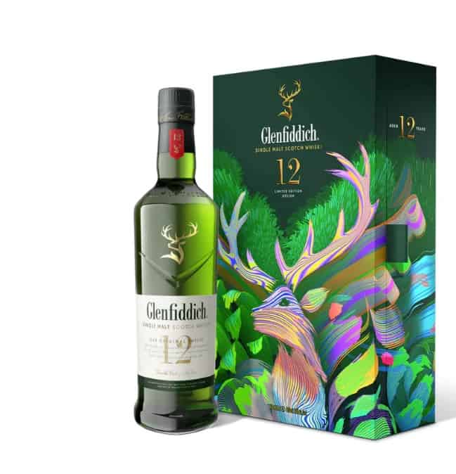 Уиски Glenfiddich 12 г. 0.7 л + фласк