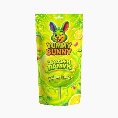 Зах.памук yummy bunny кисела малина 60гр