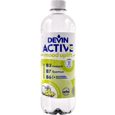 Мин.вода Devin Active ананас/кокос 0.425л