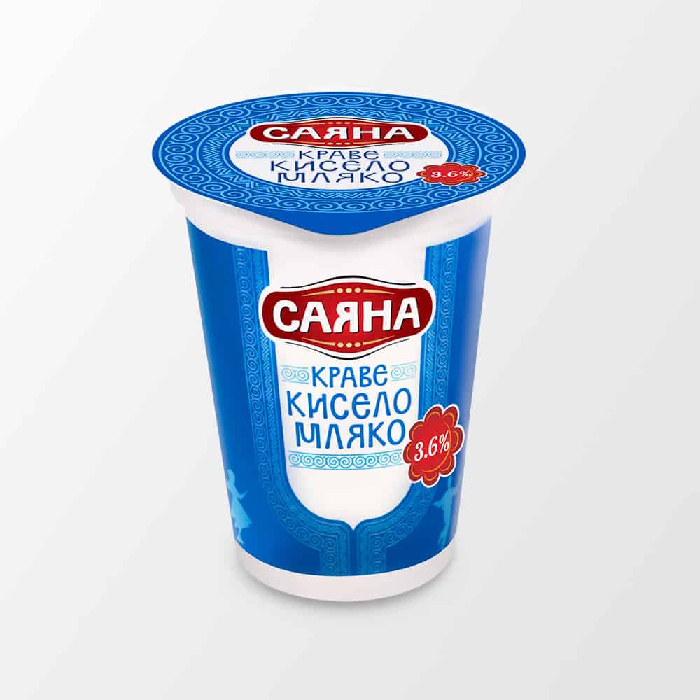 Кисело мляко Саяна 3,6% 400 гр.