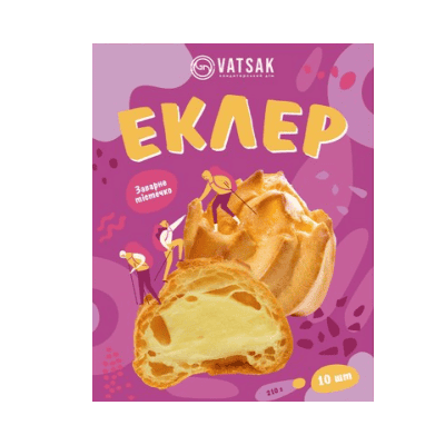 Еклери с ванилов крем 210гр Vatsak