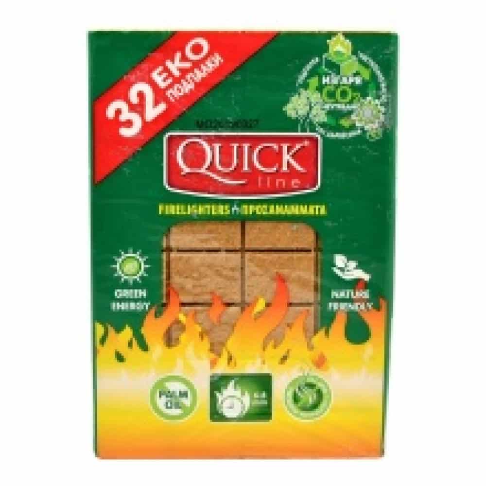 Еко подпалки Quick 32 бр