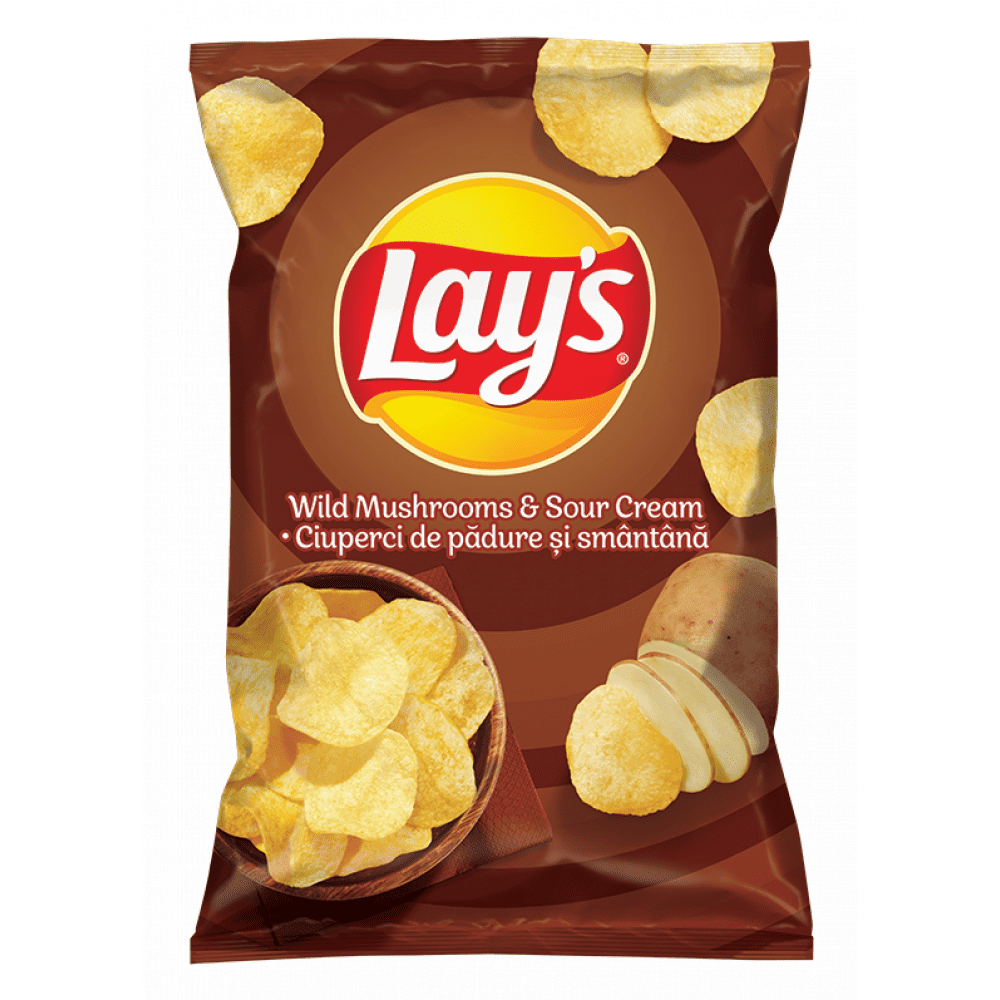 Чипс Lays Гъби и Сметана 140гр