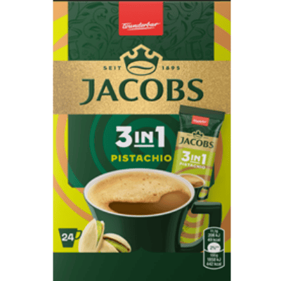 Разтворимо кафе Jacobs 3в1 пистачо 11.1гр