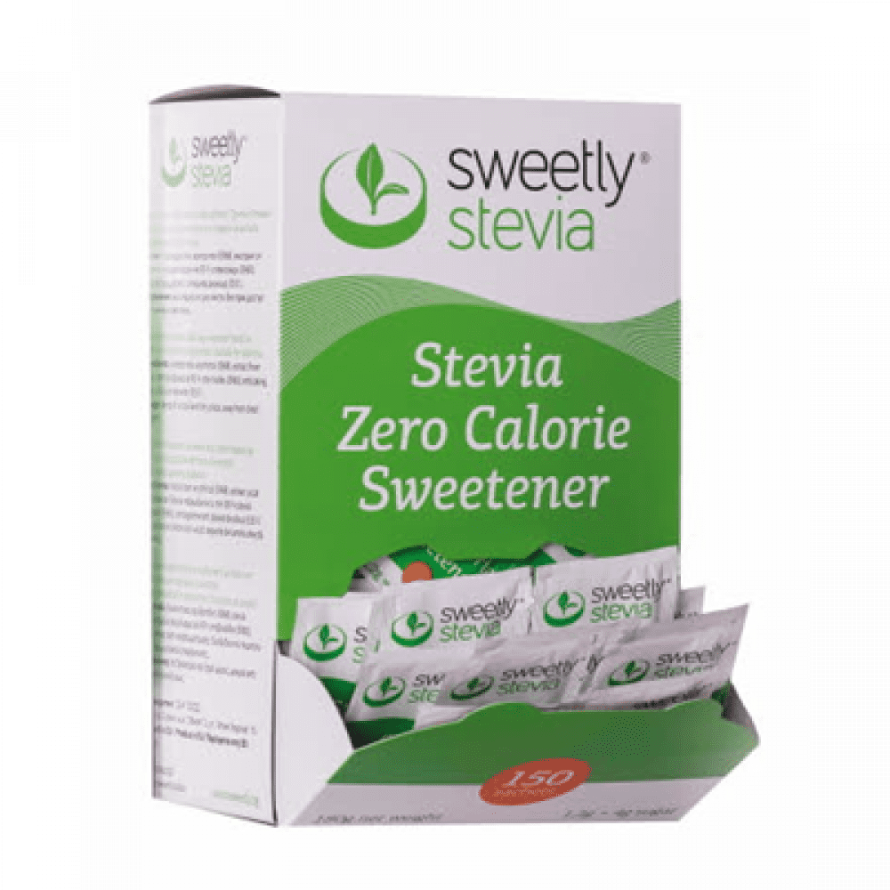 Подсладител Sweetly stevia 150 сашета