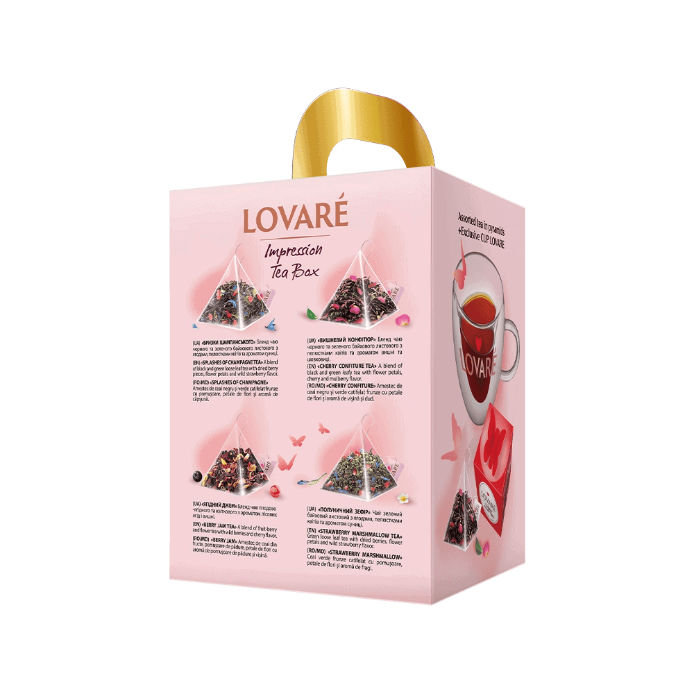 Чай Lovare impression tea box чаша 4 х 7бр