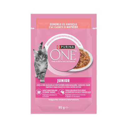 Храна  Purina one junior сьомга 85гр