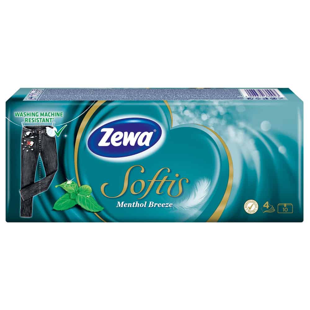 Носни кърпи Zewa Softis Menthol 10 бр.