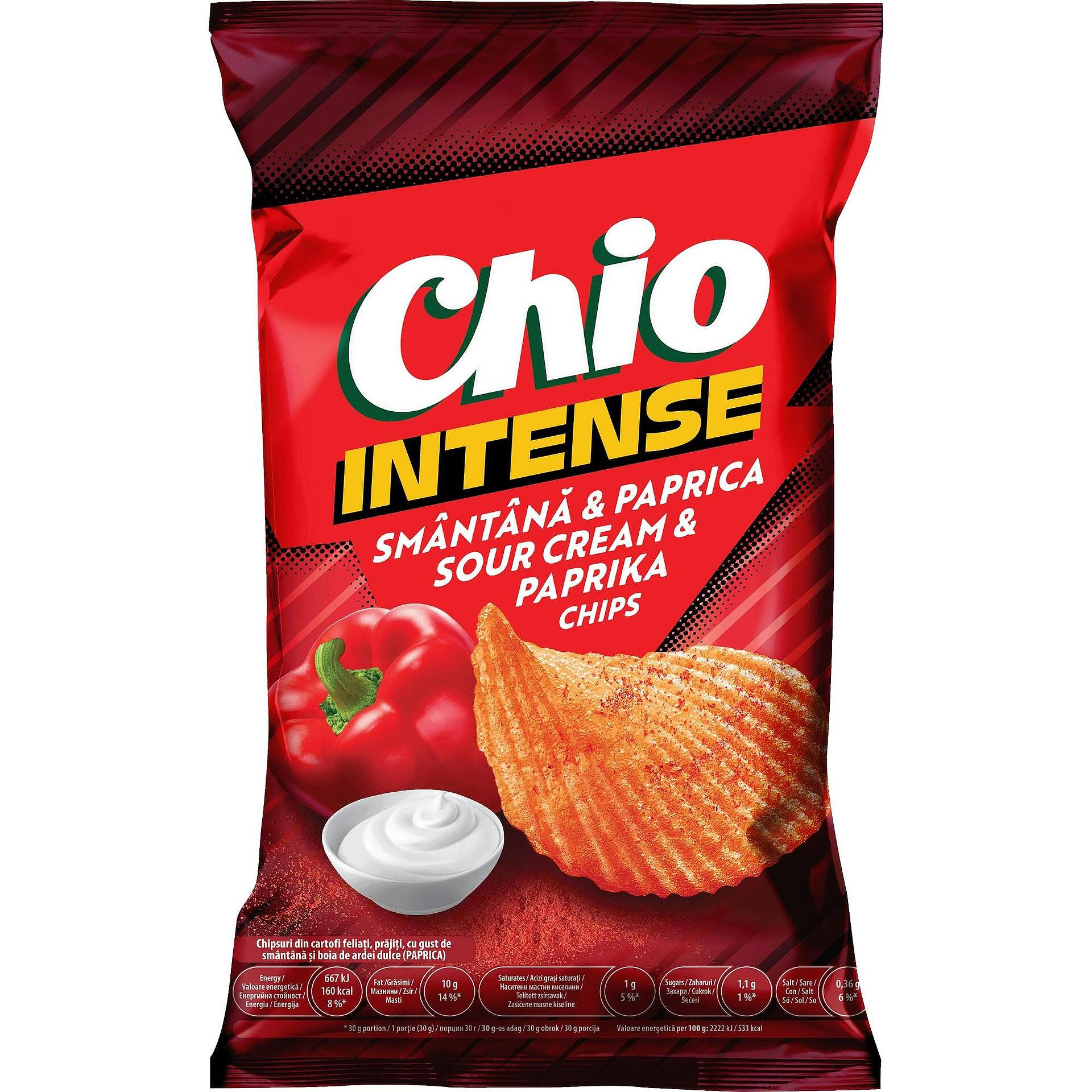 Чипс Chio Intense Паприка и Сметана 120гр