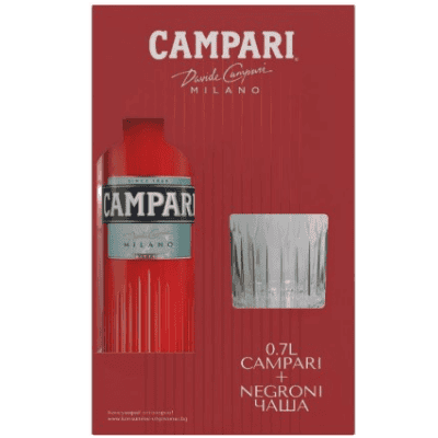 Кампари 0.7л + негрони чаша