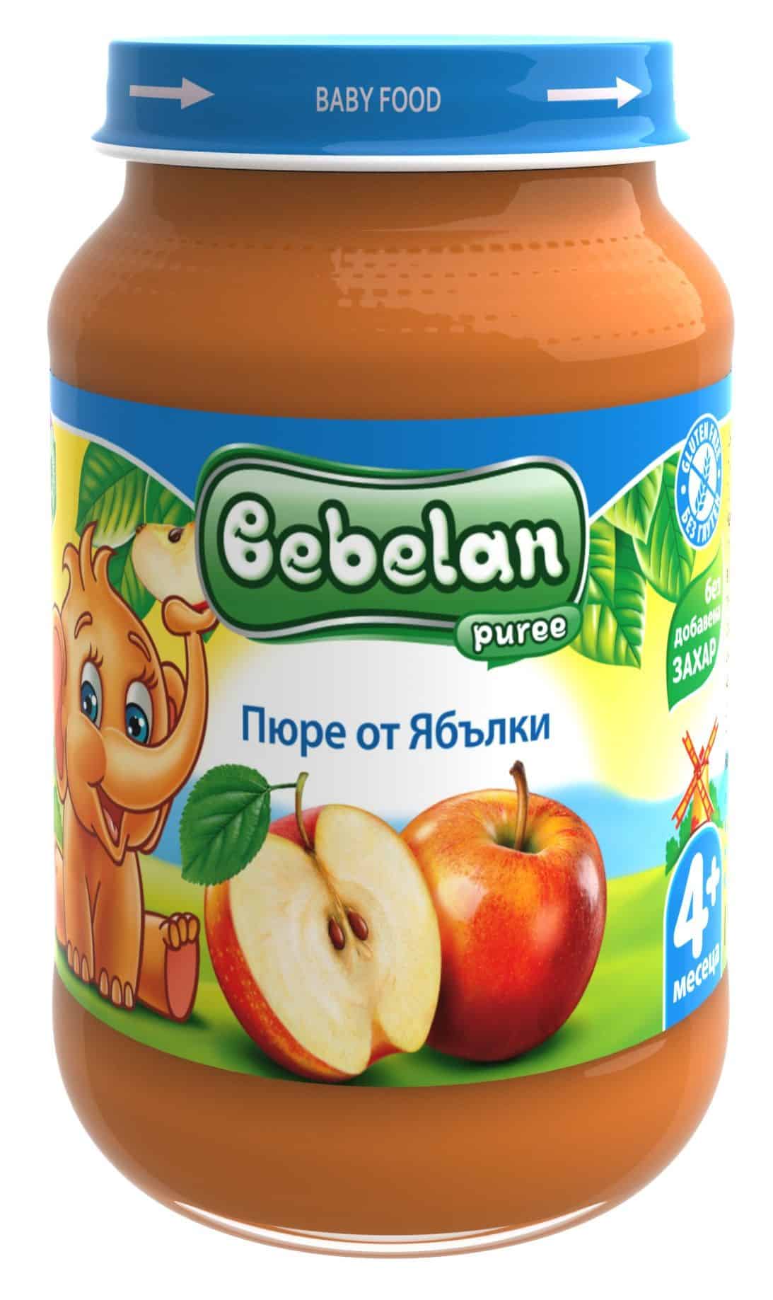 Пюре Bebelan Ябълки 4м+ 190гр