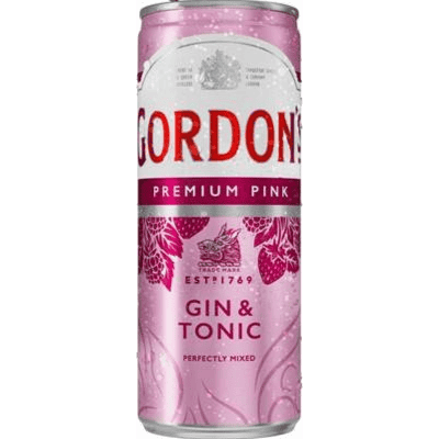 Коктейл джин Gordon`s pink с тоник 5%250мл