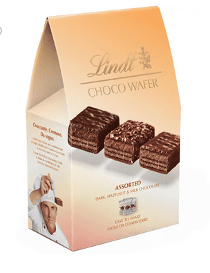 Вафлички Lindt асорти 138гр