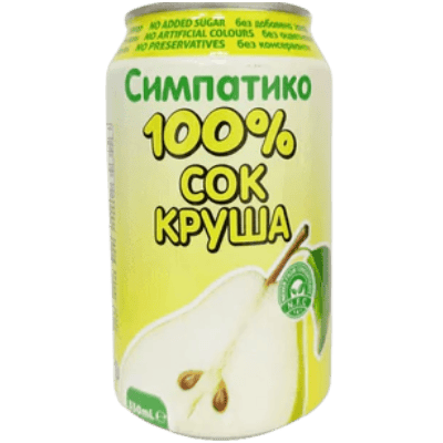 Simpatico 100%  круша 330мл