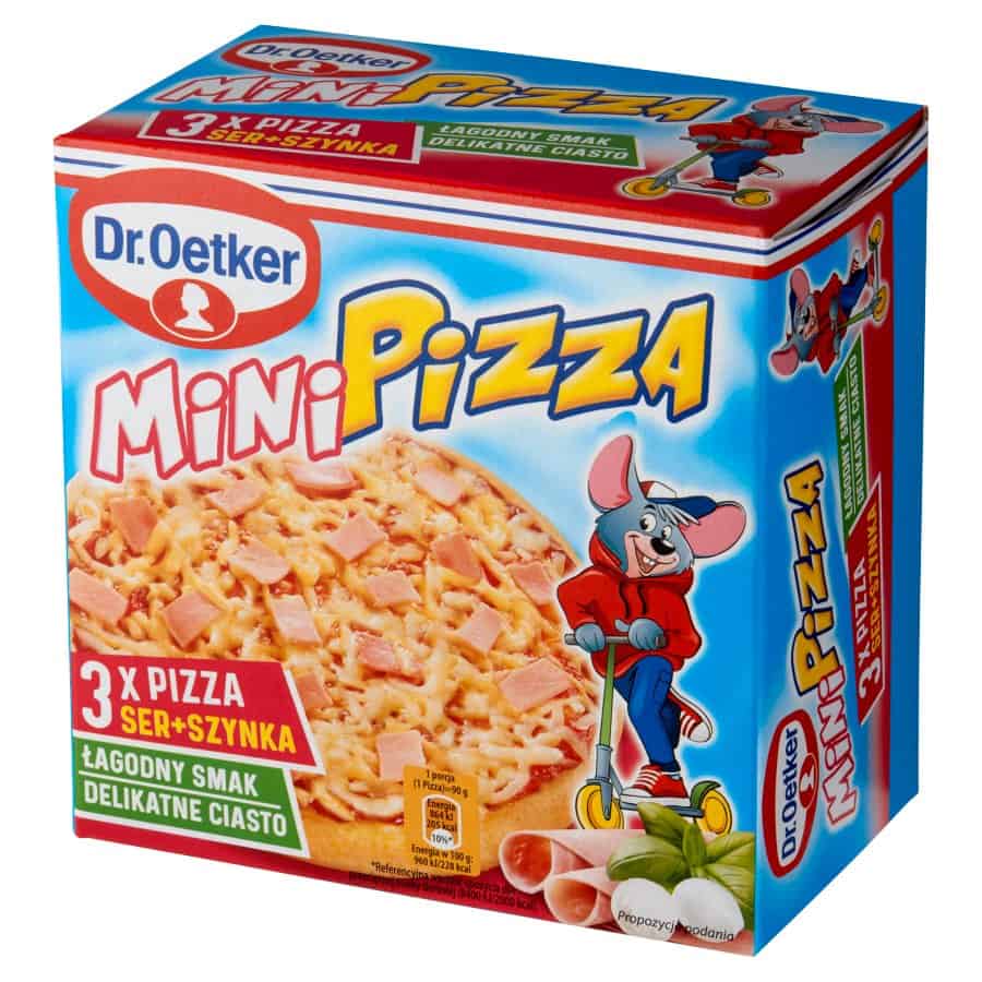 Мини пица Dr.Oetker сирене и шунка 3х90 гр