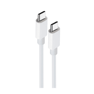 Кабел maxlife usb-c - usb-c 60w 1м бял