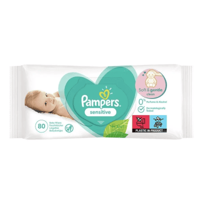 Влажни кърпи Pampers Сенситив 80бр