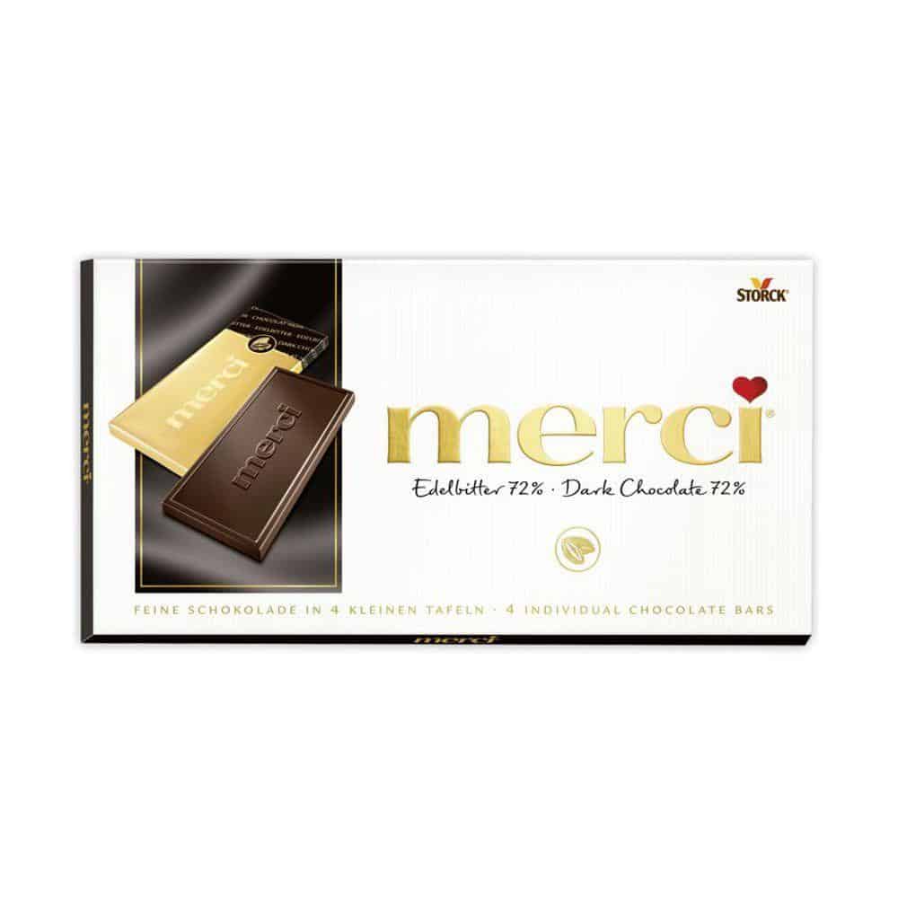 Шоколад Merci Черен 72% Какао 100гр