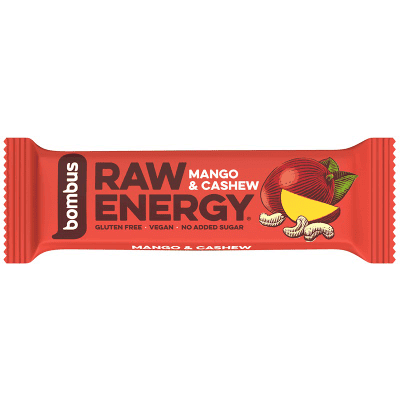 Суров бар Raw Energy с манго и кашу 50гр