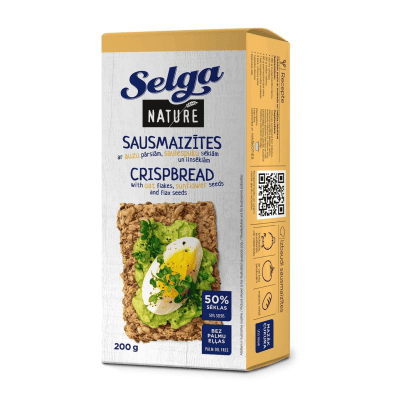 Хрупкави хлебчета със семена selga 200гр