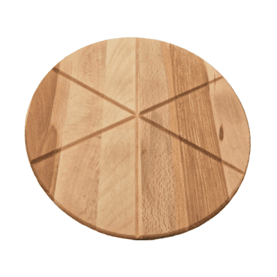 Поднос въртящ от бук за пица