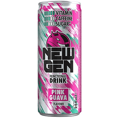 Функц.напитка New Gen розова гуава 250мл