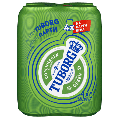 Бира Tuborg кен 4х0.5л