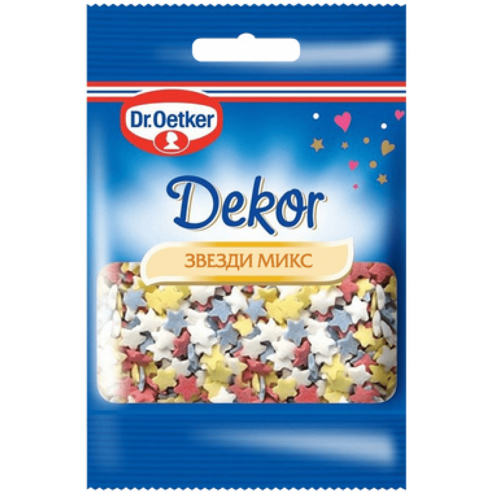 Захарни Звезди Микс Dr. Oetker 10гр