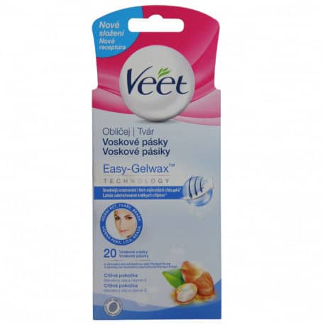 Депил.ленти за лице Veet чувств.кожа 20бр