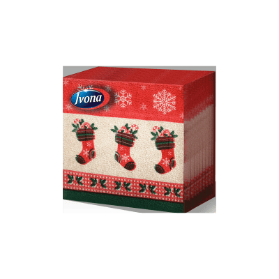 Салфетки Ivona с печат 33х33/60 броя