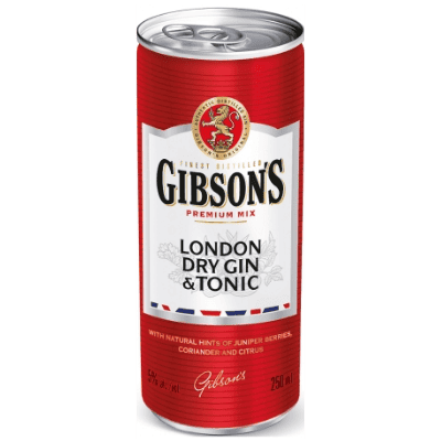 Коктейл джин Gibson's&Tonic 5% 0.250л